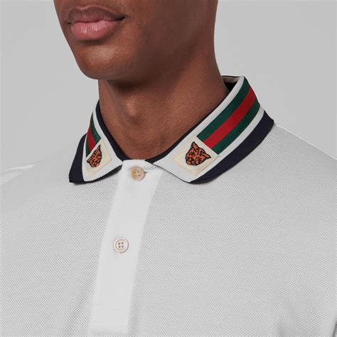 gucci polo tiger collar|gucci interlocking g shirt.